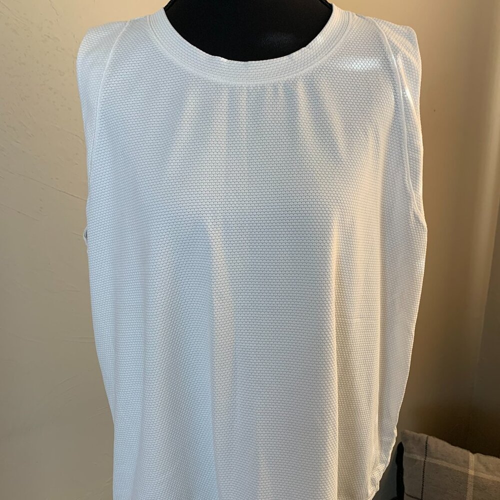 Womens Calia Athletic White Sleeveless Top, XXL